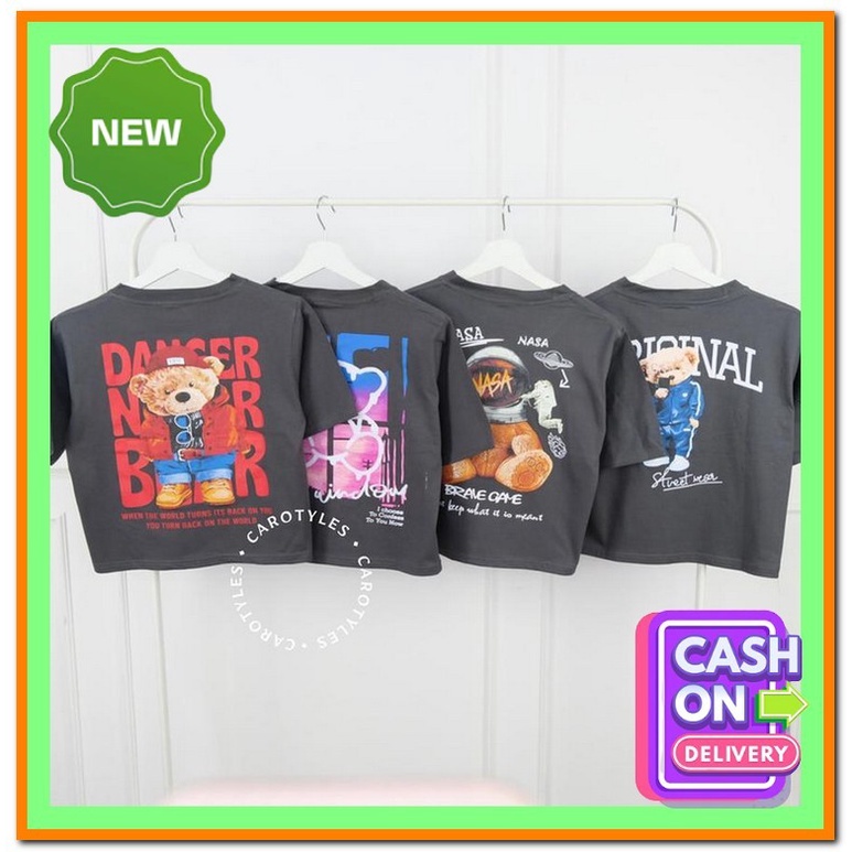 Kaos Crop Top Oversize Baju Korea Wanita Premium Kaos Crop Virdie Kaos Oversize Crop Crop Top Atasan