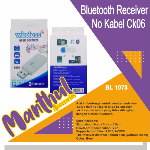 Bluetooth Receiver no Kabel CK06