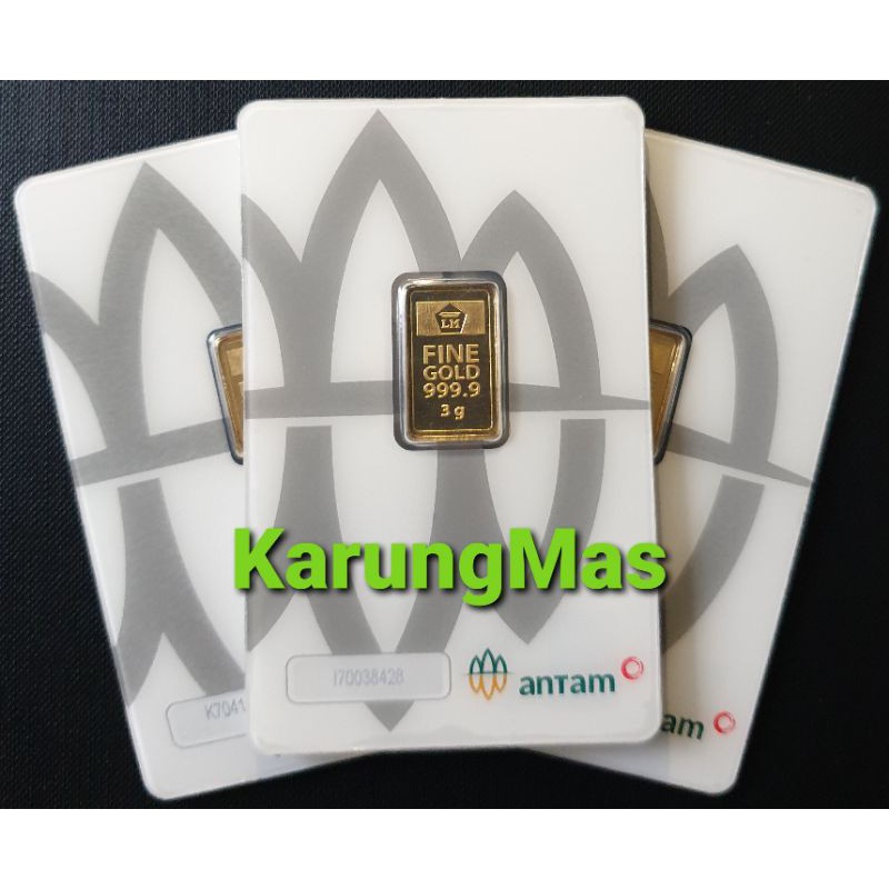 Logam Mulia Emas ANTAM Certieye 3 gr Press Certicard Terbaru
