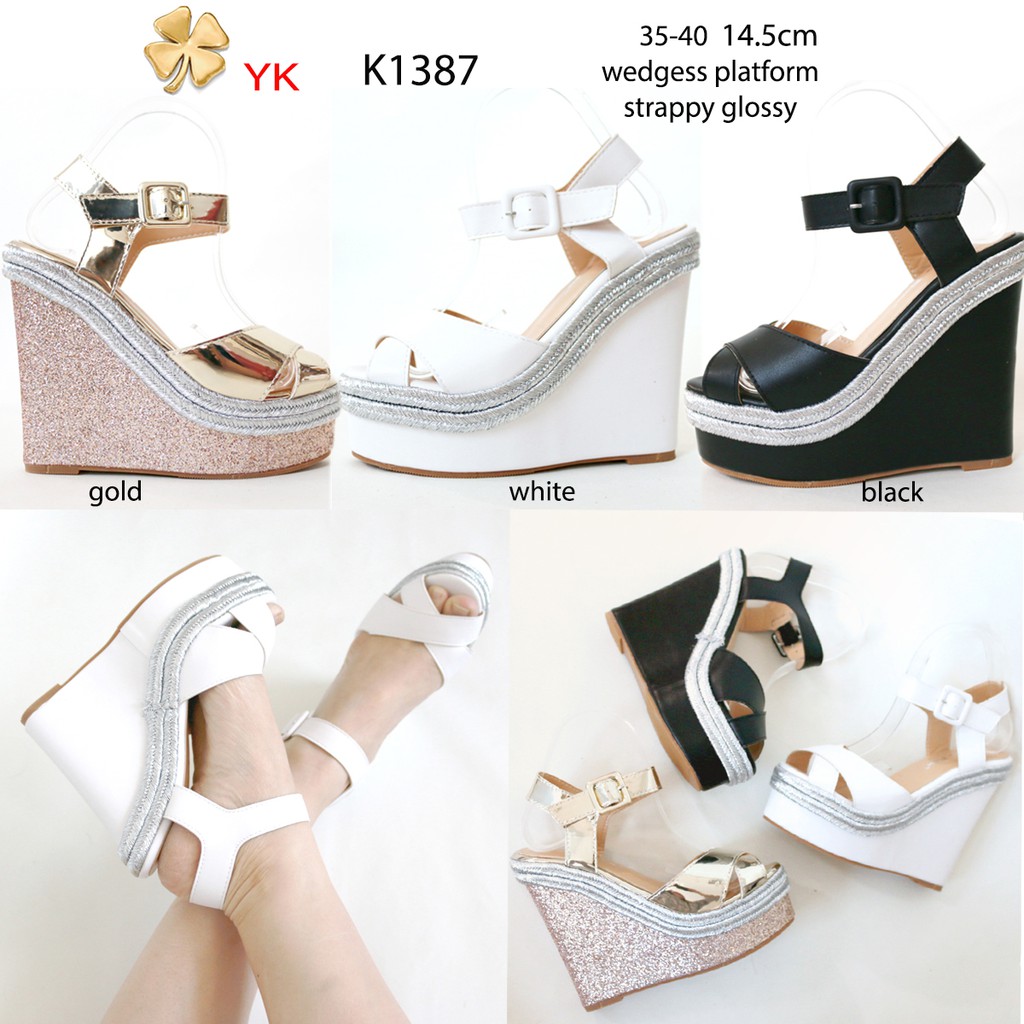 platform strap heels