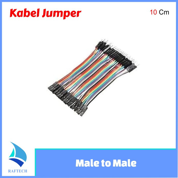 Kabel Jumper Dupont 10 cm Male to Male kabel pelangi 10cm