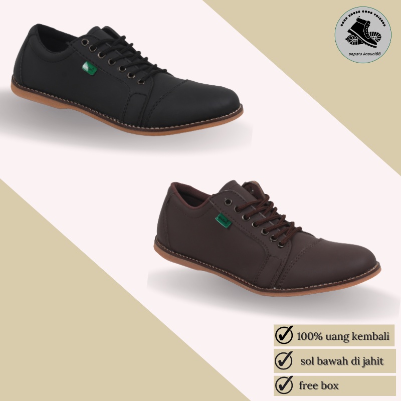 Sepatu Pria Original ERGIE Helios Boot Casual Santai Kuliah Formal Kerja Cowok Keren Boot Brodo