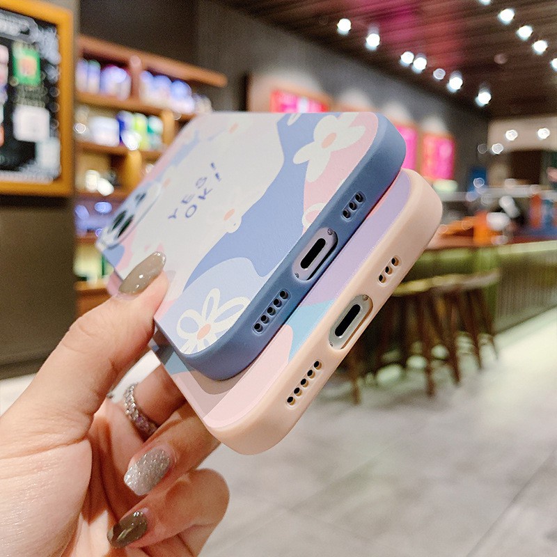 Case Desain Bunga Chrysanthemum Keep Smiling Untuk OPPO Reno 6 Reno 6Z A15S A15 A16 A5S A3S A5S A12 Realme8 Pro C11 C12