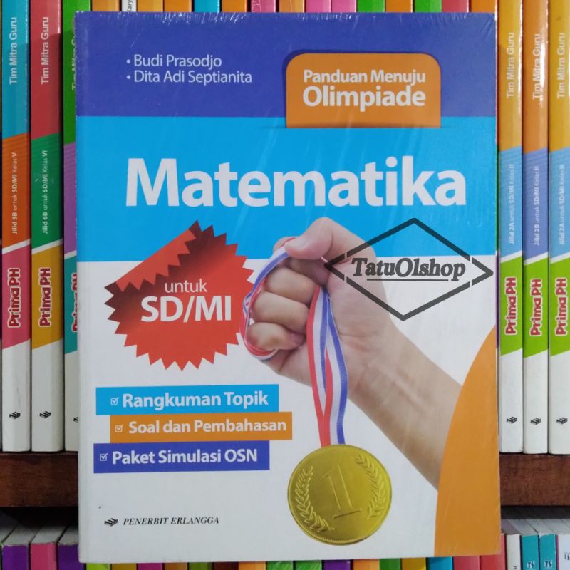 Buku Panduan Menuju Olimpiade Matematika SD MI Original Penerbit Erlangga