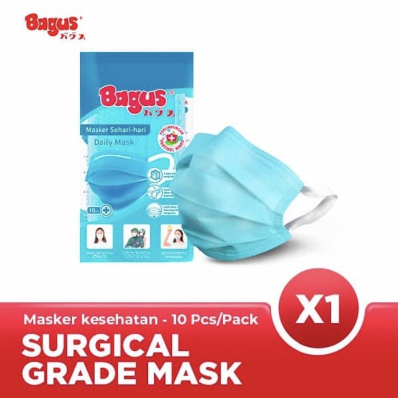 Bagus masker bagus surgical mask 10s
