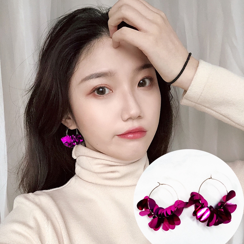 Anting Hoops Wanita Kekinina Gaya Korea Termurah Berkualitas 425