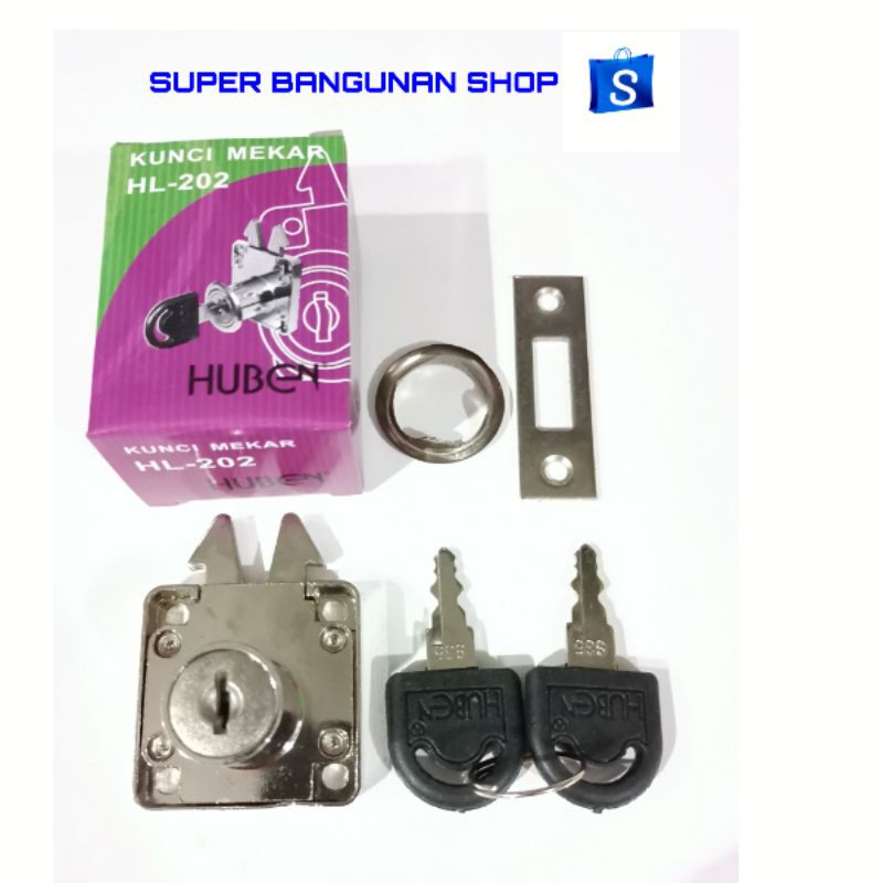 kunci mekar huben-kunci lemari sliding-geser