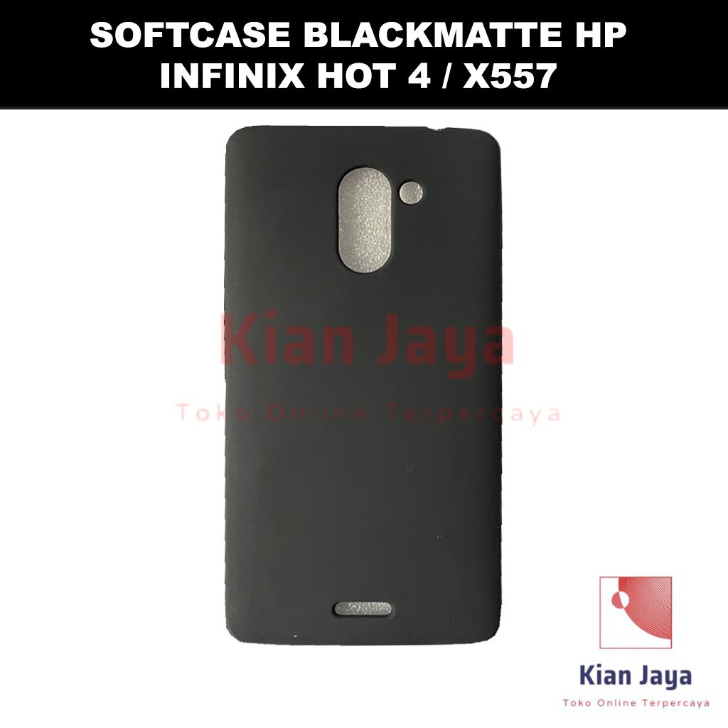 Softcase Blackmatte Handphone Infinix Hot 4 / X557 Antishock, Casehp, Siliconcase, Slim Design