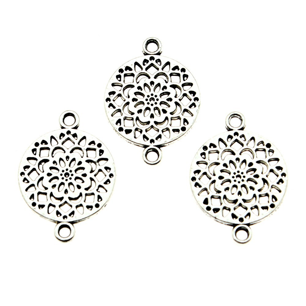 7.7 BIG SALE 1Pcs Liontin Connector Bunga Charms Handmade Diy Untuk Membuat Perhiasan