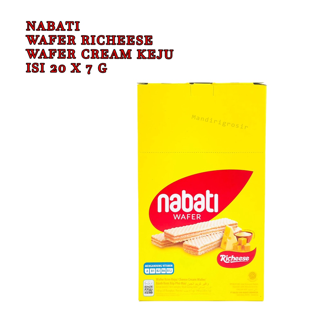 Nabati * Wafer Keju * Recheese * 7g x 20pcs