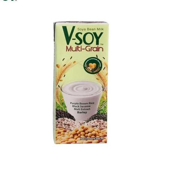 

[KODE 11] V-SOY Multi Grain Soy Milk UHT 200ml - 5 Pcs TERMURAH..!!