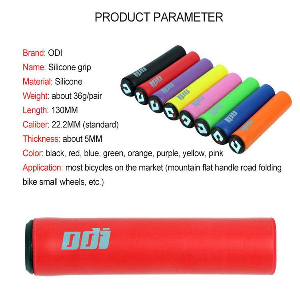 R-FLOWER 2pcs Stang Grip Removable Sepeda Bagian Aksesoris MTB Ultra-Ringan Anti Slip Sepeda Silica Gel
