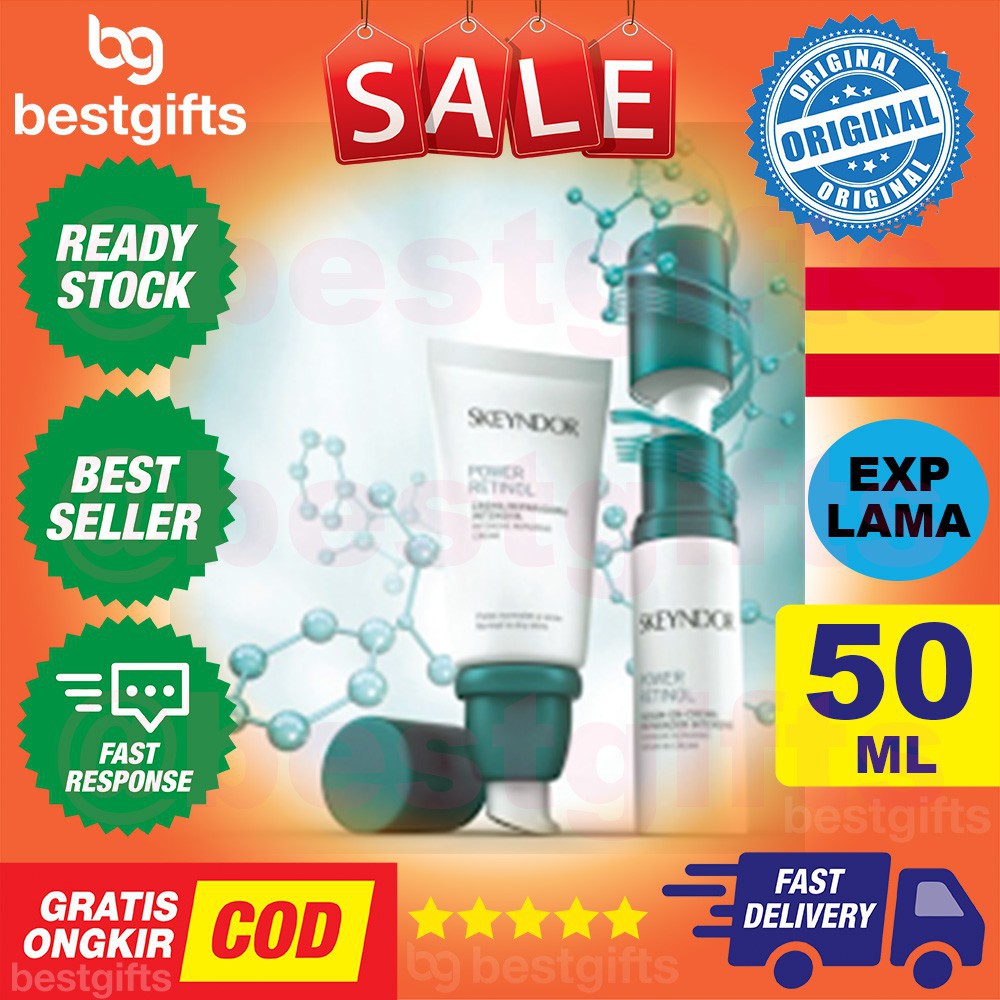 SKEYNDOR POWER RETINOL INTENSIVE REPAIRING EMULSION SERUM ANTI PENUAAN KERIPUT BINTIK GELAP 50 ML