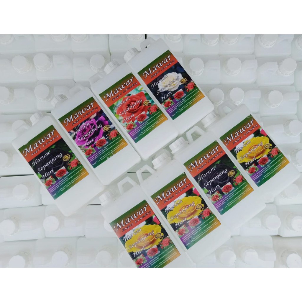 ( PAKET 12 BOTOL ) MAWAR SUPER LAUNDRY BRM 1 LITER