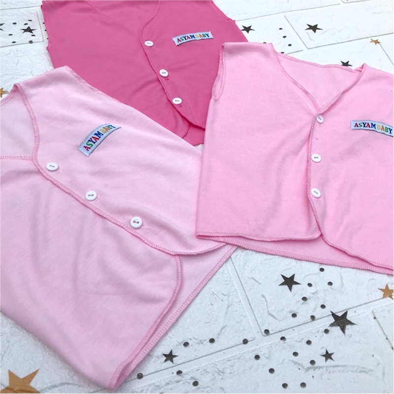 3 PCS Baju Bayi Lengan Kutung Newborn Baju Bayi Perempuan Baru Lahir DNW Baby