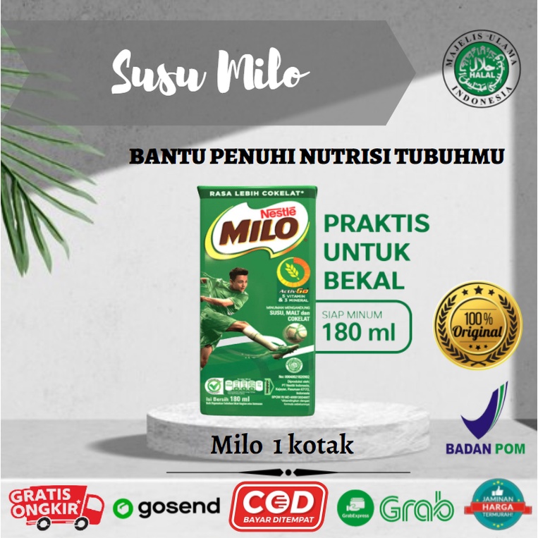 

MILO ACTIV-GO UHT Susu Coklat 180ml MURAH ORIGINAL