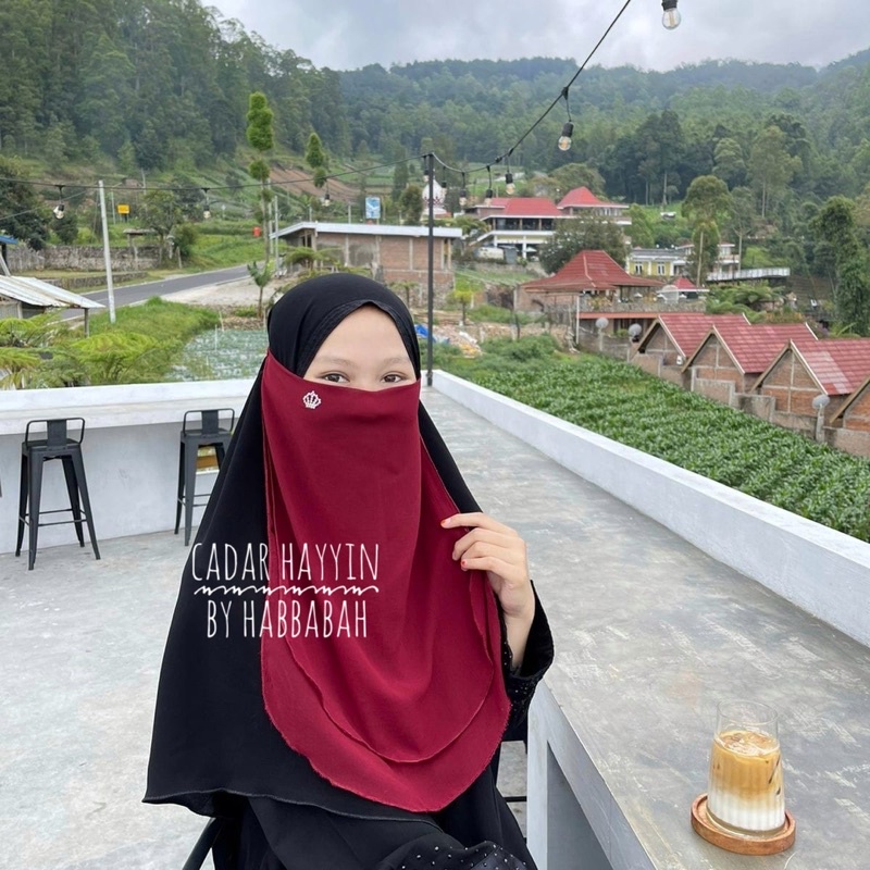 Cadar Tutup Hayyin Cadar Niqab Niqob Cadar Bandana Murah Virall By Habbabah