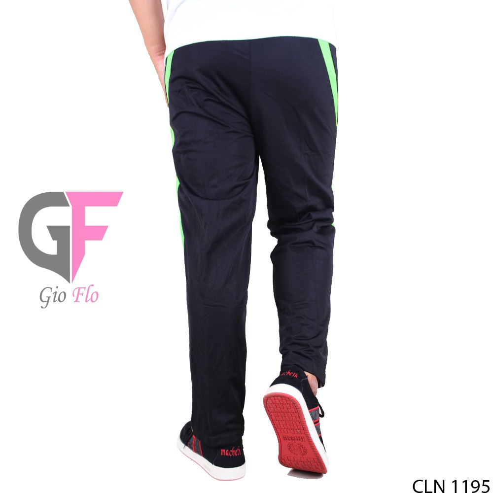 GIOFLO Celana Gym Panjang Olahraga Sport Pria Light Green / CLN 1195