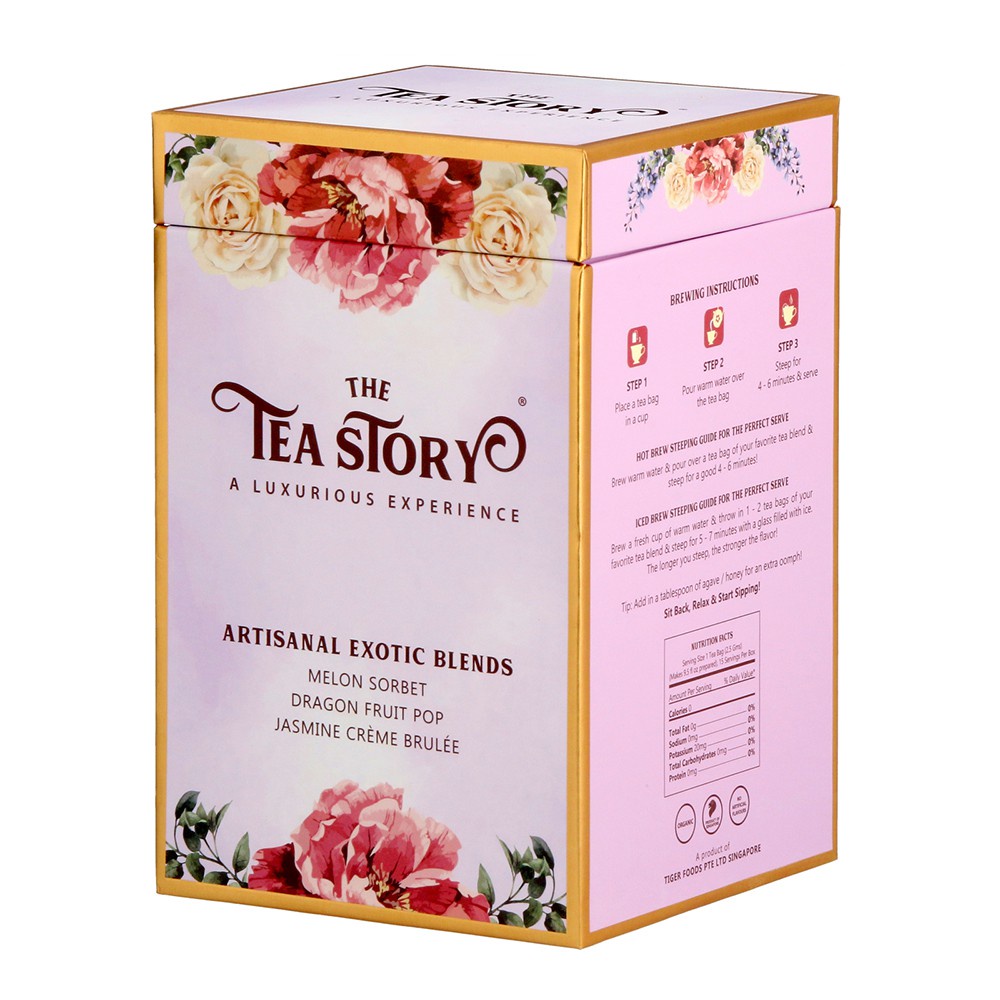 

The Tea Story Artisanal Exotic Blends Assorted Tea Box