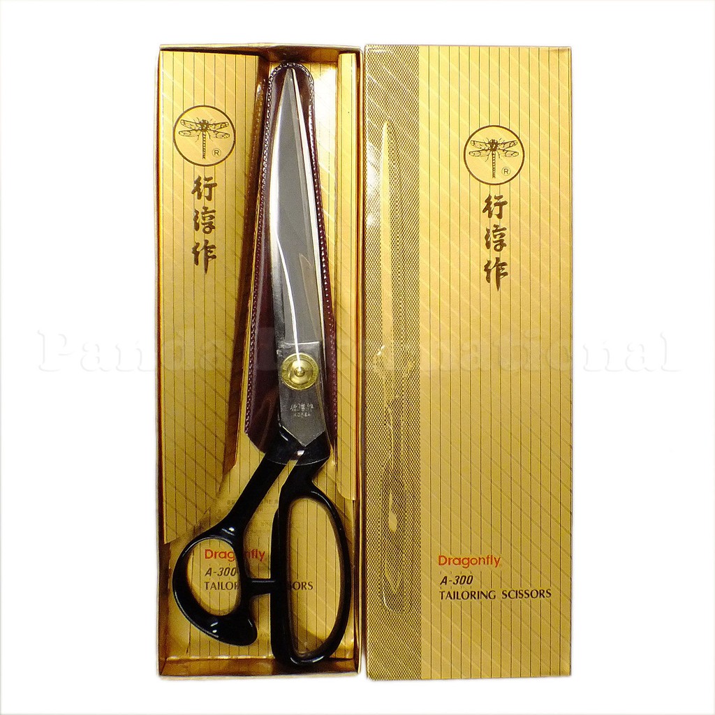 gunting potong kain merk  dragonfly model A300 dragonfyl tailoring ASLI