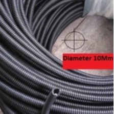 Selongsong pelindung D'10mm Kabel/spiral fleksibel sudah dibelah  diameter 10mm pembungkus pelindung kabel wayer kelistrikan mobil motor harga per 1 meter tahan panas