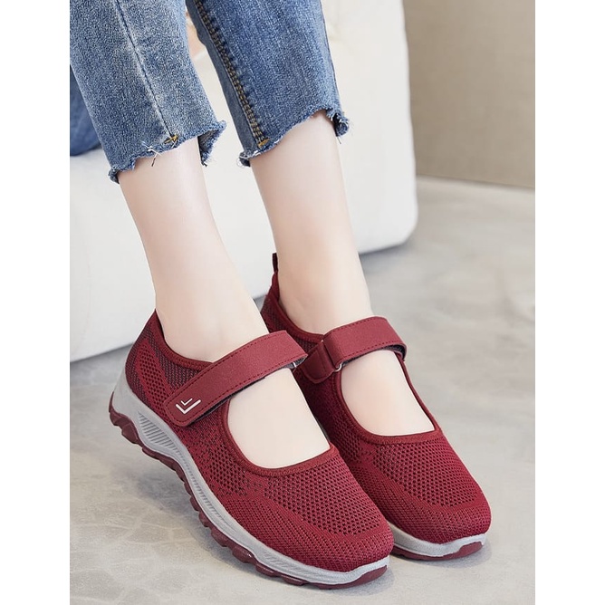 TOPGROSIR LV0174 Sneakers Sepatu Wanita Slop Import Motif L