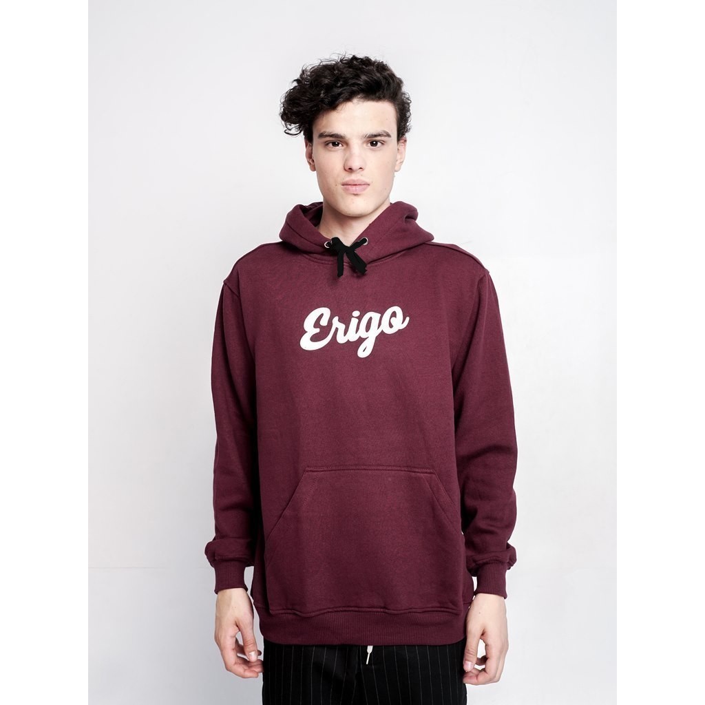  Erigo Hoodie  Shirley Maroon Shopee Indonesia