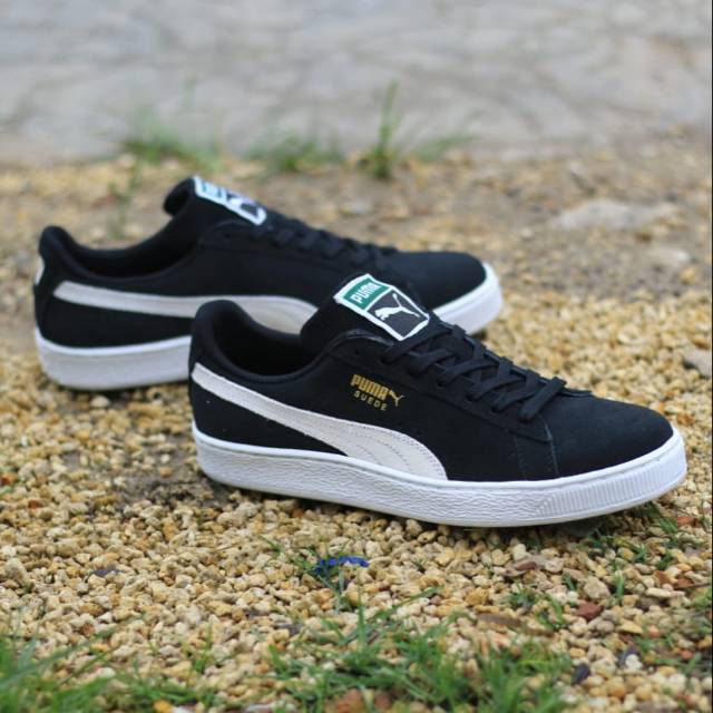 PUMA SUEDE CLASSIC BLACK WHITE ORIGINAL INDONESIA BNWB