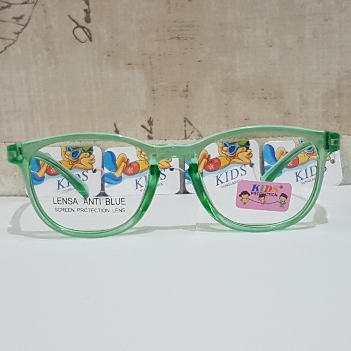 KACAMATA ANTIRADIASI ANAK WARNA HIJAU LENSA WARNA FF907AB