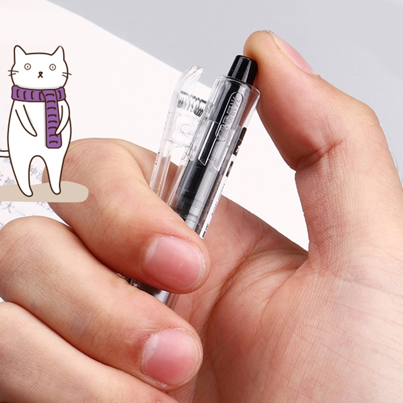 Pulpen Tinta Hitam Ukuran 0.5mm Cepat Kering
