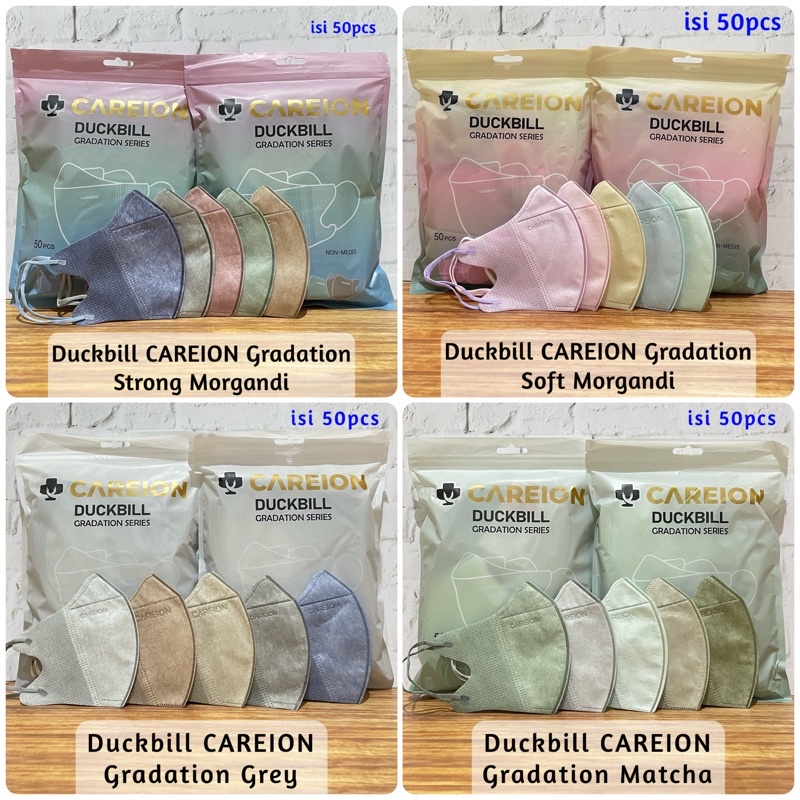 Masker DUCKBILL CAREION GRADATION Series isi 50pcs - Kemenkes