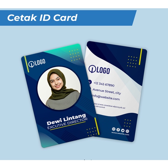 

Cetak ID card PVC - Kartu Pelajar - kartu member - kartu anggota - kartu diskon - KARTU PNS - 1/2 sisi | bisa costum satuan