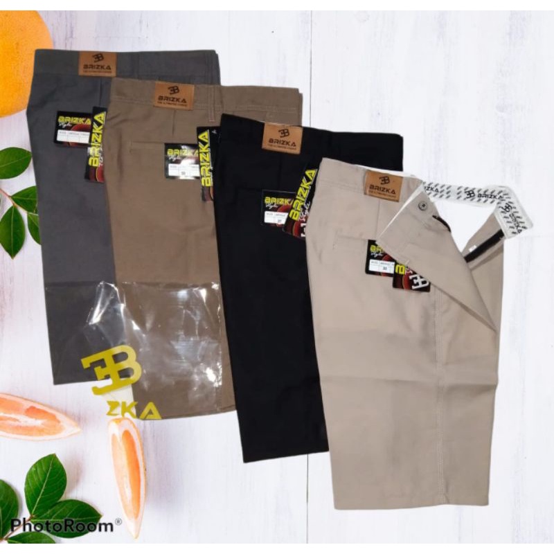 CELANA PENDEK CHINO pria dewasa santai harian