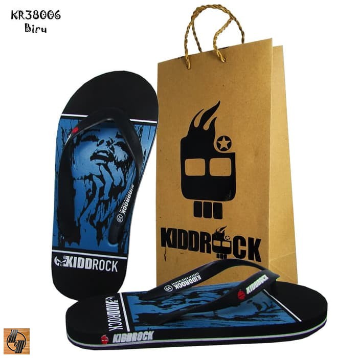  Sandal  Jepit Distro  Motif Kiddrock Size 39 43 KR38006 