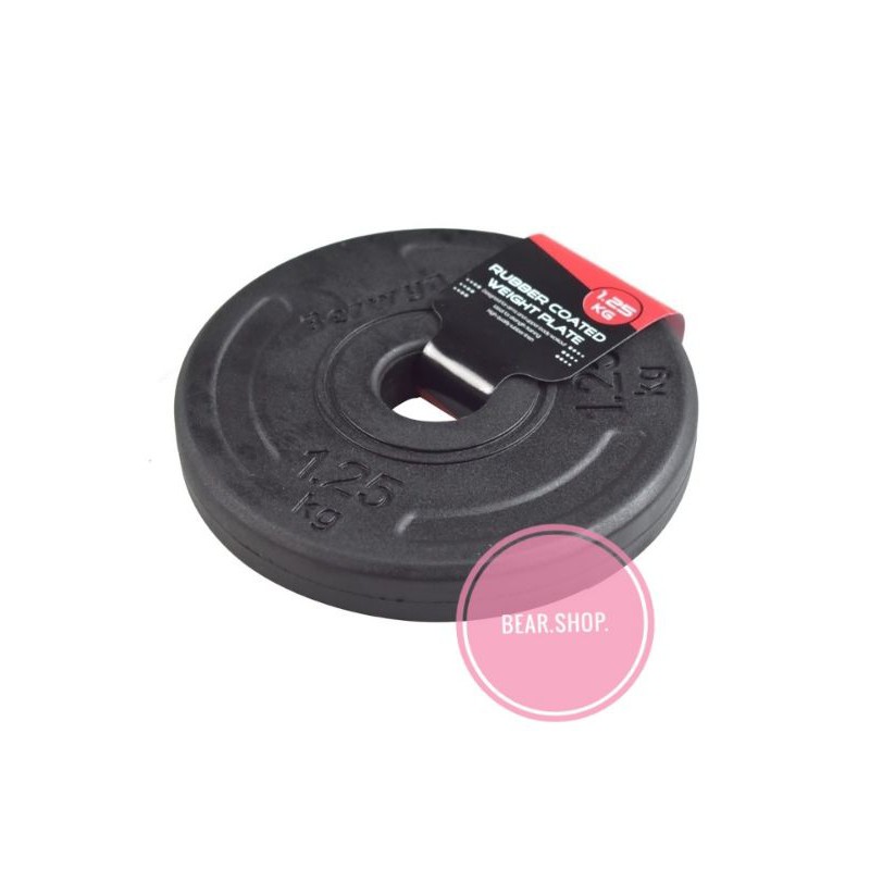 Plat Besi Barbel 1.25kg - Hitam
