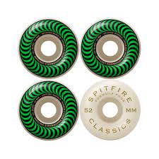 SPITFIRE formula four classic green 52mm 101duro skateboard wheels original