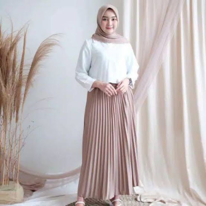 [ Termura Rok Plisket ] ROK PLISKET PREMIUM / ROK LIPATAN BESAR