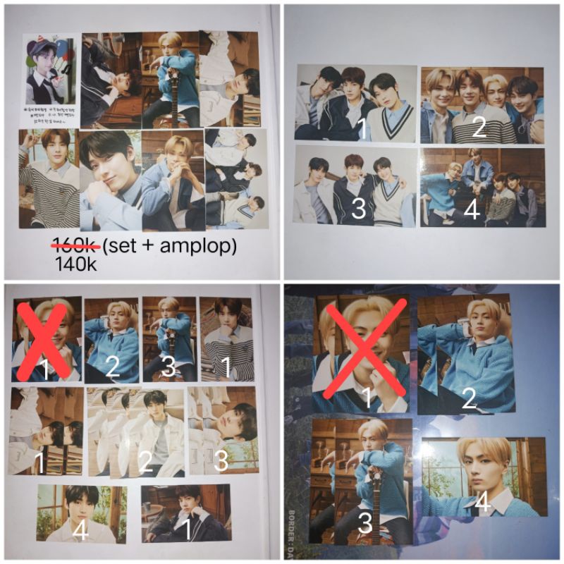 Enhypen Tc Trading Card Set Sharing Jungwon Jay Sunghoon Heeseung Jake Unit