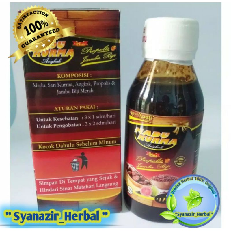 

Madu Kurma Angkak Plus Propolis dan Jambu Biji 170 gram