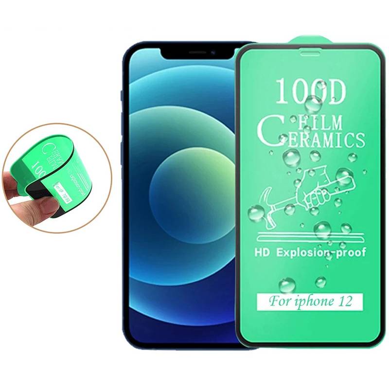 2pcs Pelindung Layar Tempered Glass Hd 100d Untuk Iphone 11 / 12 Pro Max Mini 7 / 8 Plus / X / Xs Max / Xr / Se 2020