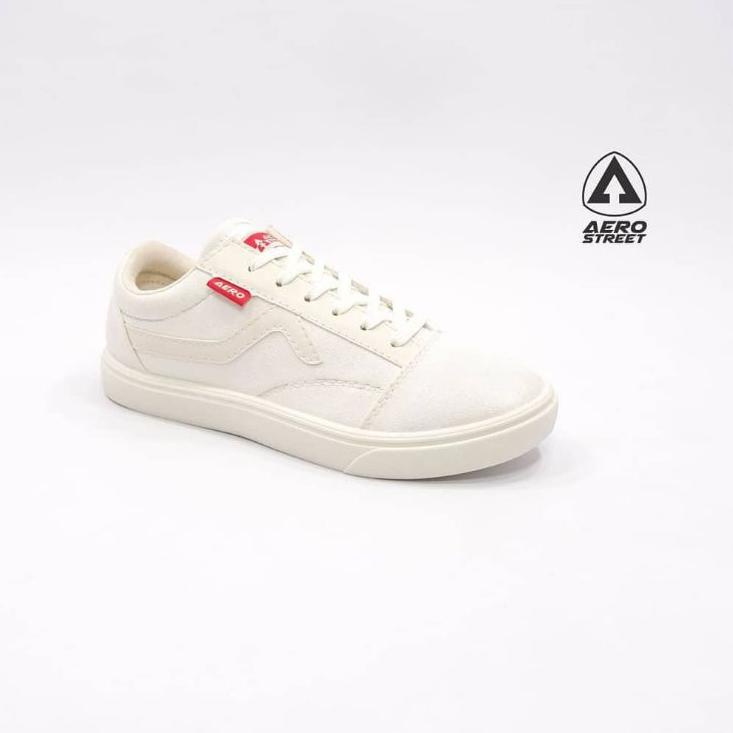 Model Baru.. Sepatu Aerostreet massive putih natural all white