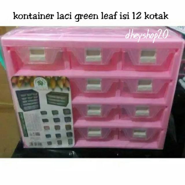 KONTAINER LACI 12 SKAT / LACI GREEN LEAF 7912 AE4