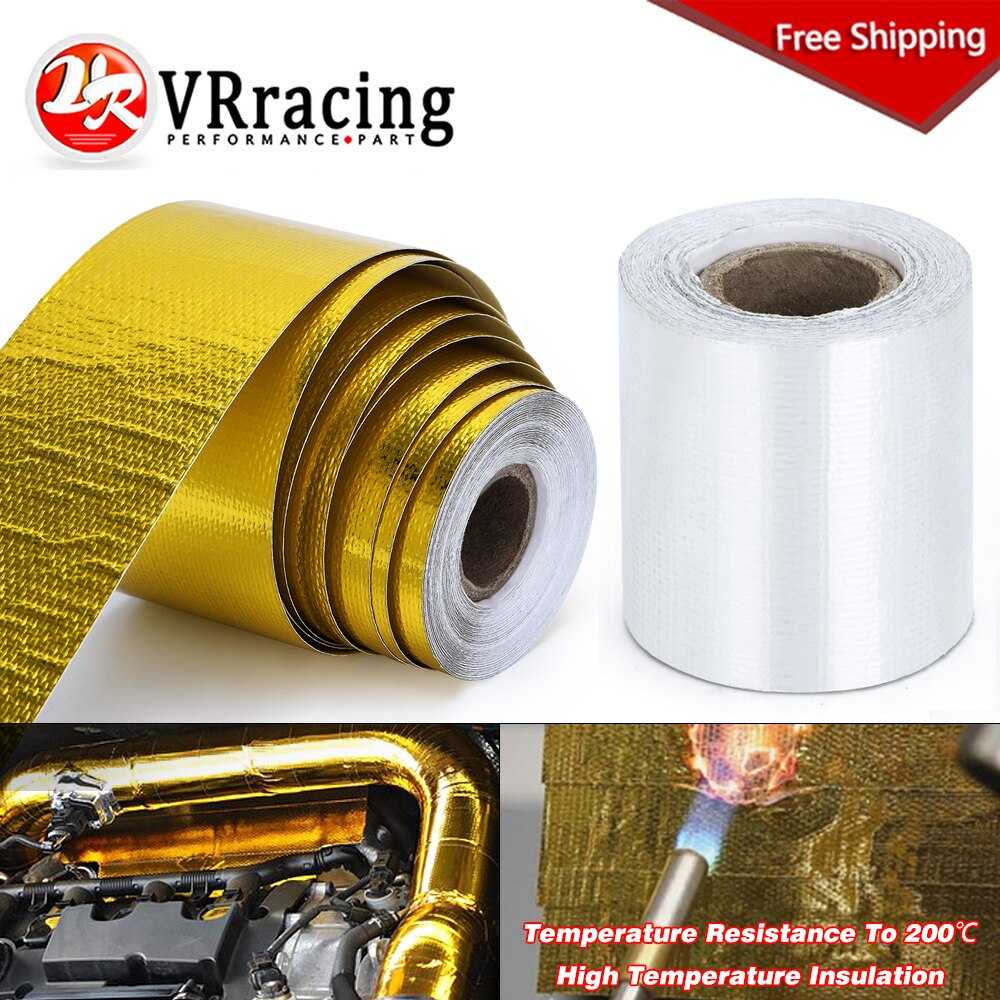 VRacing Exhaust Wrap Lakban Peredam Panas Knalpot 5 CM x 5 M - MD-19017RHX62BLMLP1