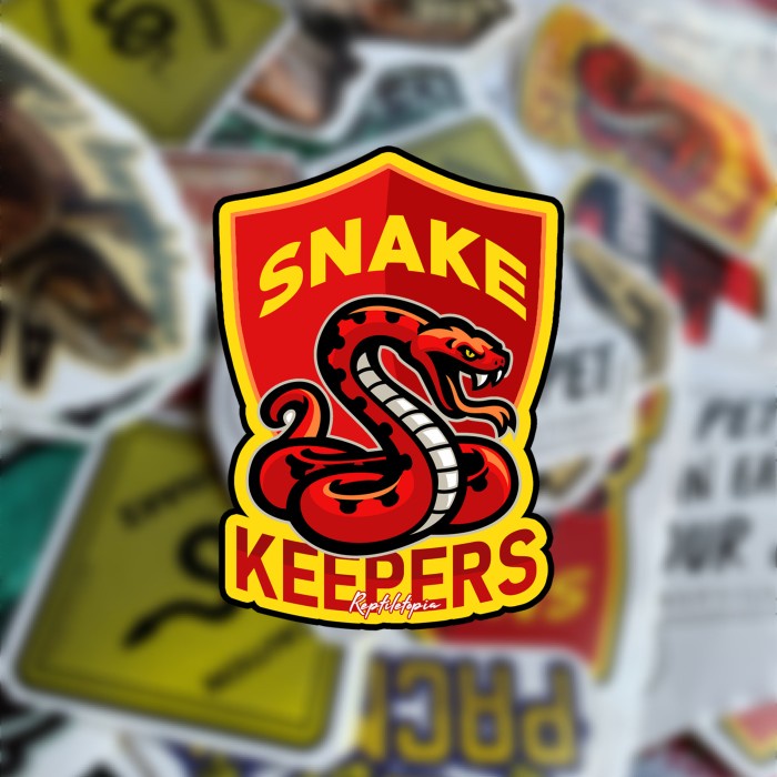 Sticker Reptile Snake Keepers by Reptiletopia bukan ball phyton retic