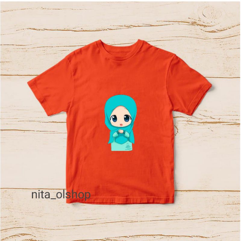 baju hijaber baju anak karakter lucu