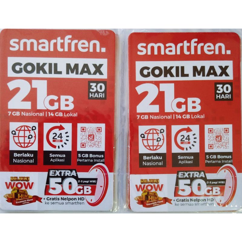 VOUCHER SMARTFREN GOKIL MAX 21 GB