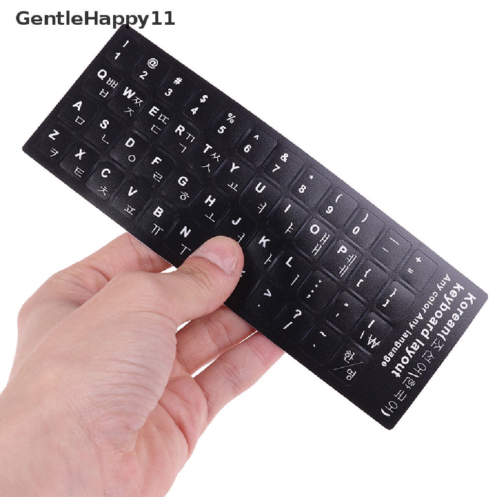 1pc Stiker Pelindung Keyboard Motif Print Gaya Korea