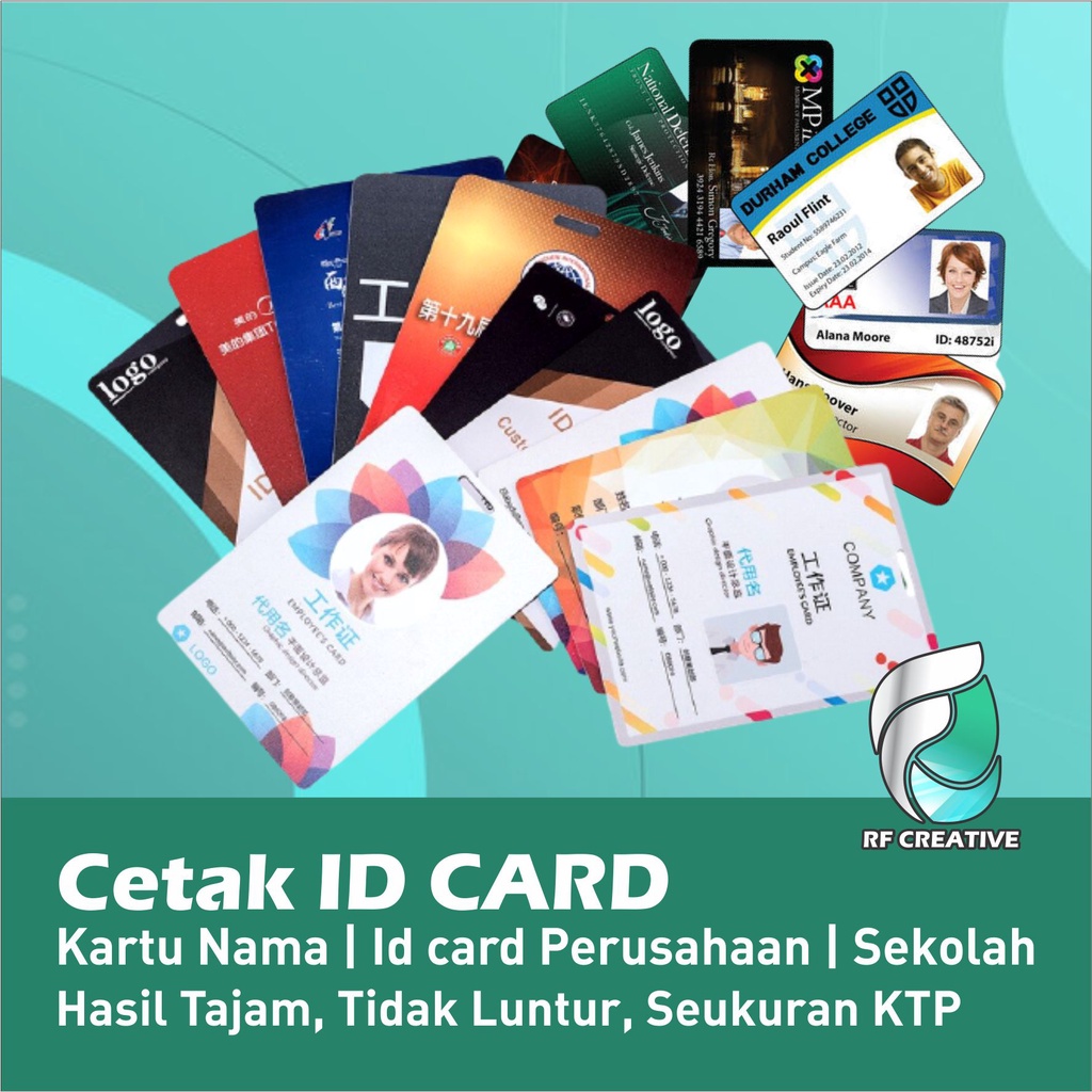 

Cetak ID CARD / KARTU PVC/ Kartu Perusahaan / Kartu Anggota / Kartu Pelajar / Tanpa Minimal Order