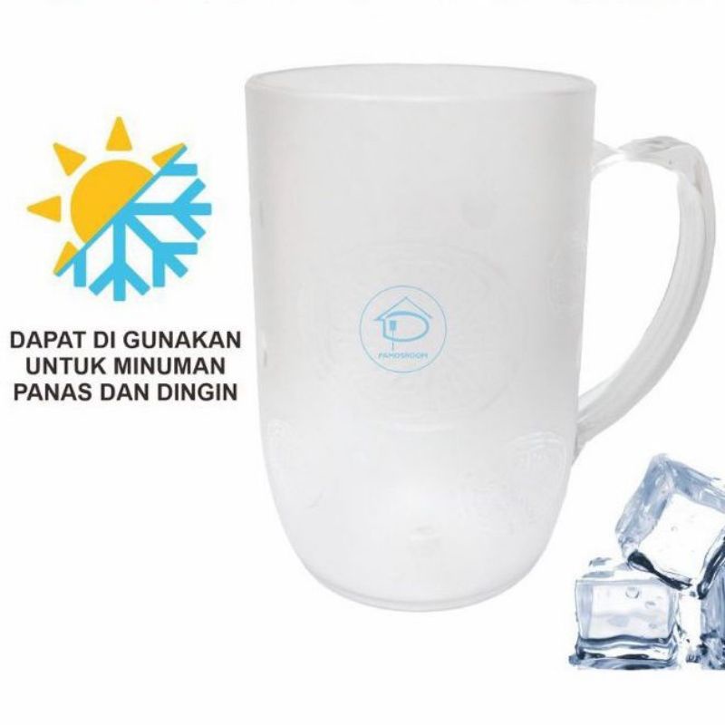 GELAS PLASTIK BENING KRISTAL SUNRISE / CANGKIR GELAS ES KOPI TEH