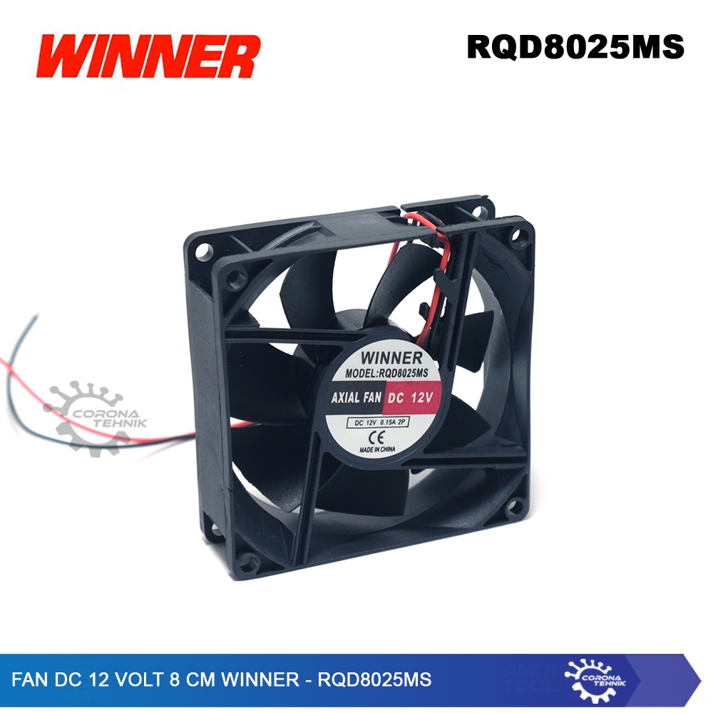 Winner - RQD8025MS - Fan DC 12 Volt 8 cm